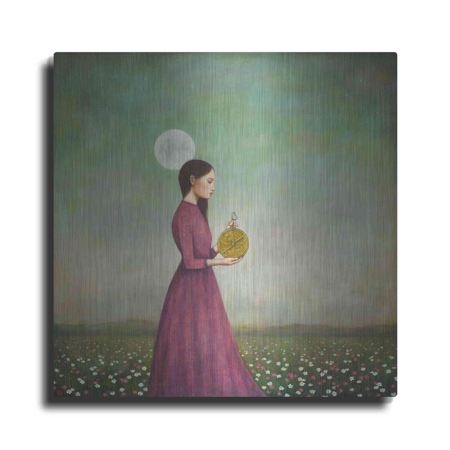 Luxe Metal Art 'Counting on the Cosmos' by Duy Huynh, Metal Wall Art