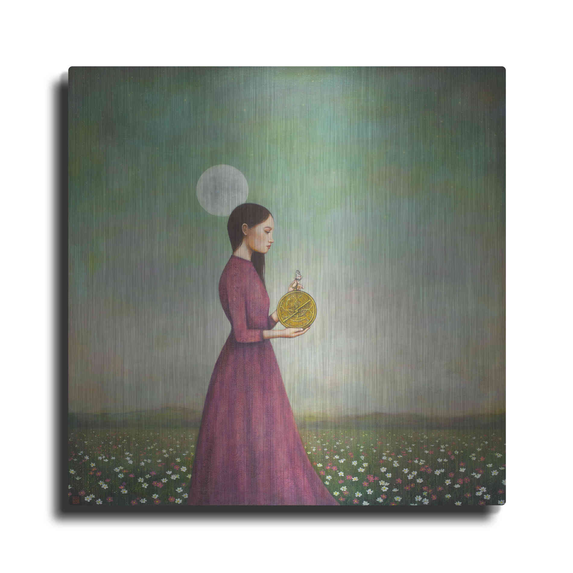 Luxe Metal Art 'Counting on the Cosmos' by Duy Huynh, Metal Wall Art