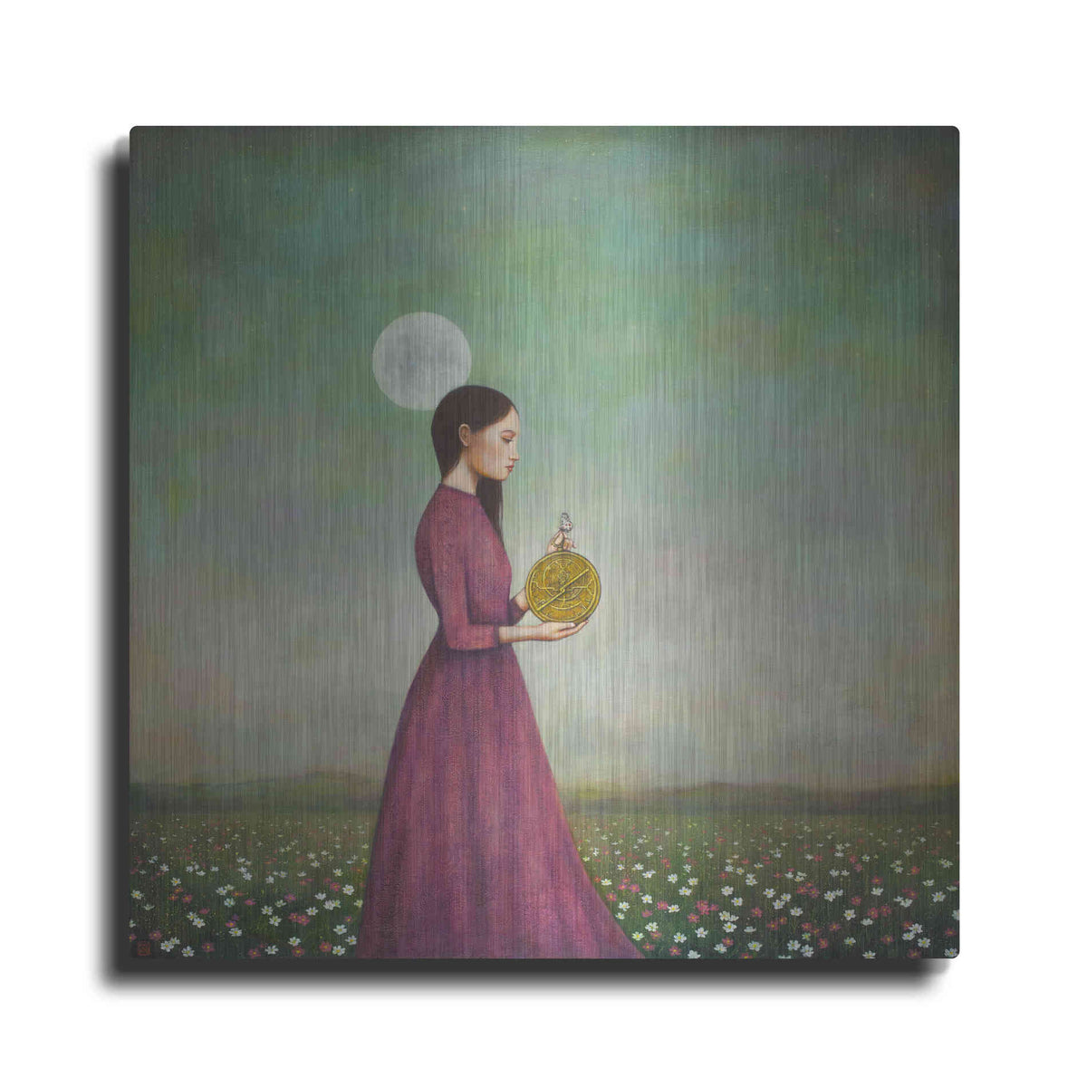 Luxe Metal Art 'Counting on the Cosmos' by Duy Huynh, Metal Wall Art