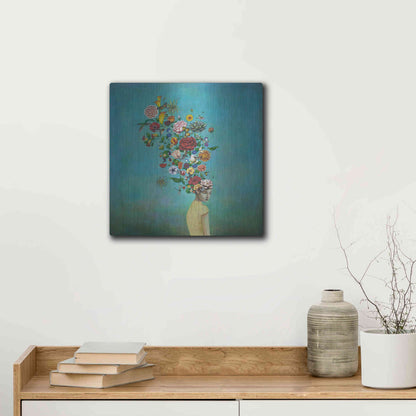 Luxe Metal Art 'A Mindful Garden' by Duy Huynh, Metal Wall Art,12x12