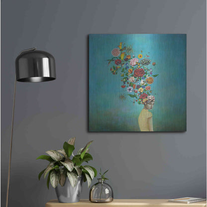 Luxe Metal Art 'A Mindful Garden' by Duy Huynh, Metal Wall Art,24x24