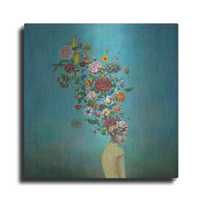 Luxe Metal Art 'A Mindful Garden' by Duy Huynh, Metal Wall Art