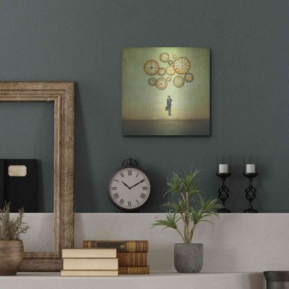 Luxe Metal Art 'Waiting for Time to Fly' by Duy Huynh, Metal Wall Art,12x12