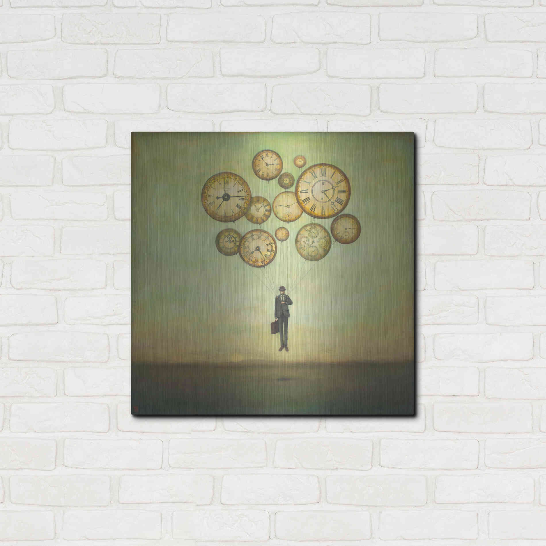 Luxe Metal Art 'Waiting for Time to Fly' by Duy Huynh, Metal Wall Art,24x24