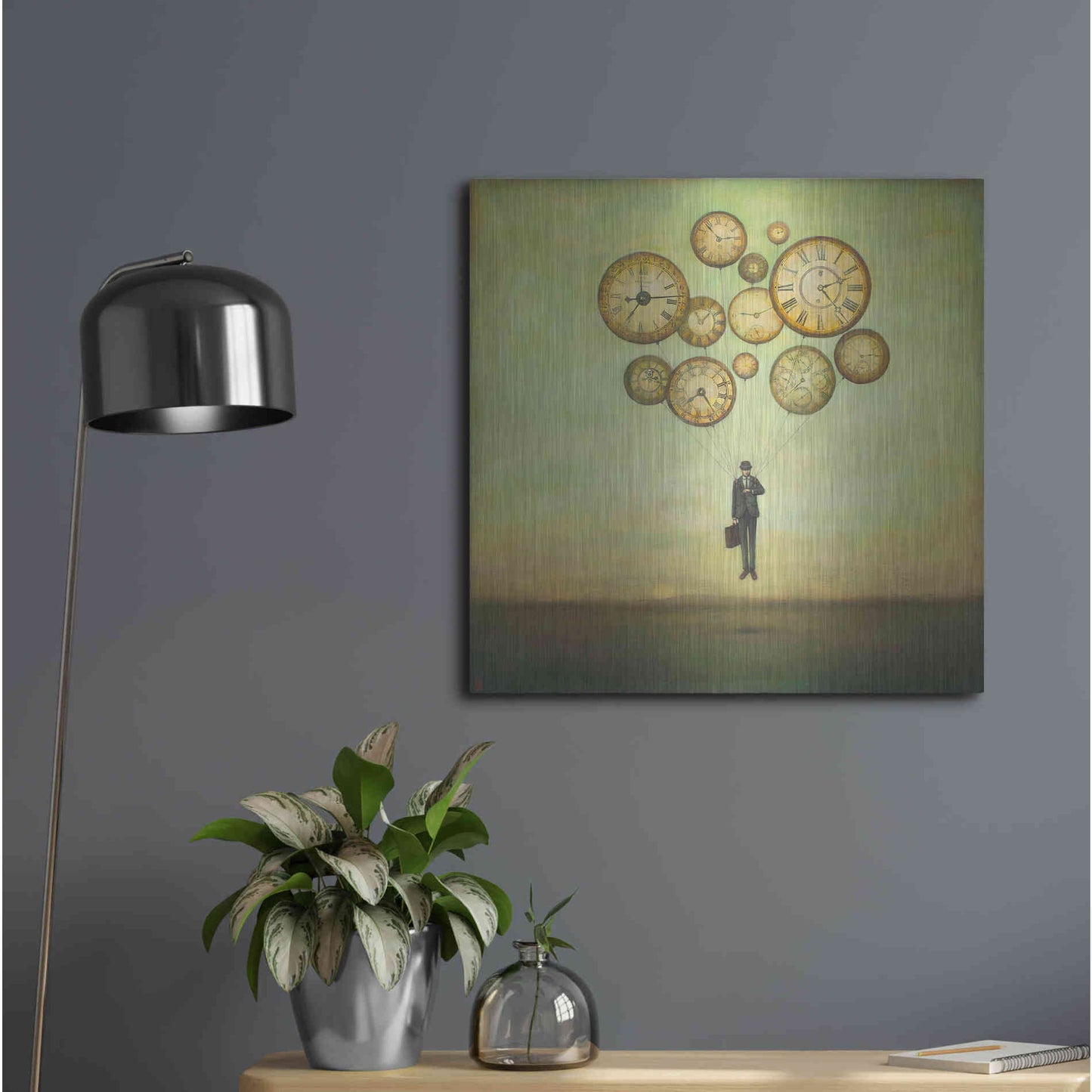 Luxe Metal Art 'Waiting for Time to Fly' by Duy Huynh, Metal Wall Art,24x24