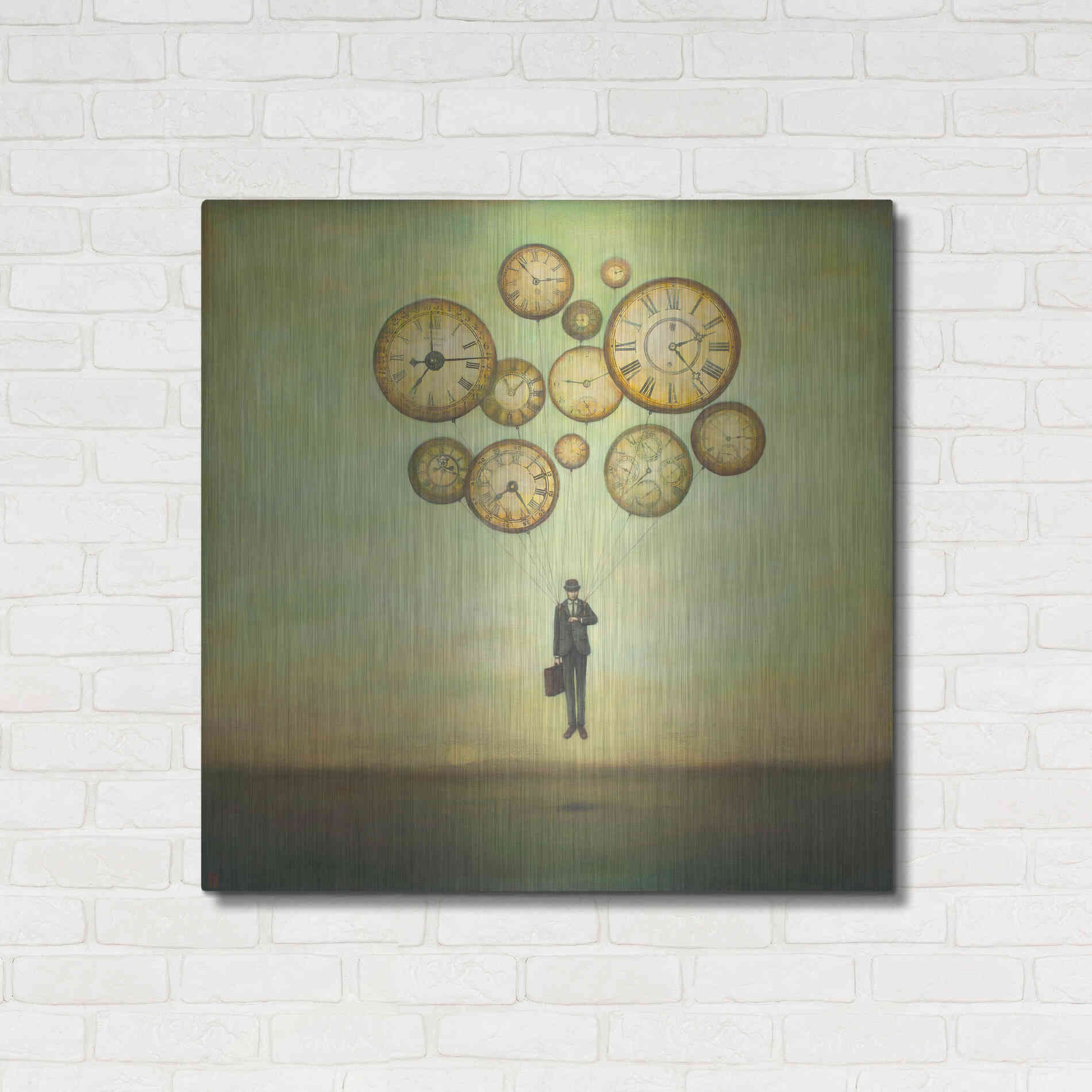 Luxe Metal Art 'Waiting for Time to Fly' by Duy Huynh, Metal Wall Art,36x36