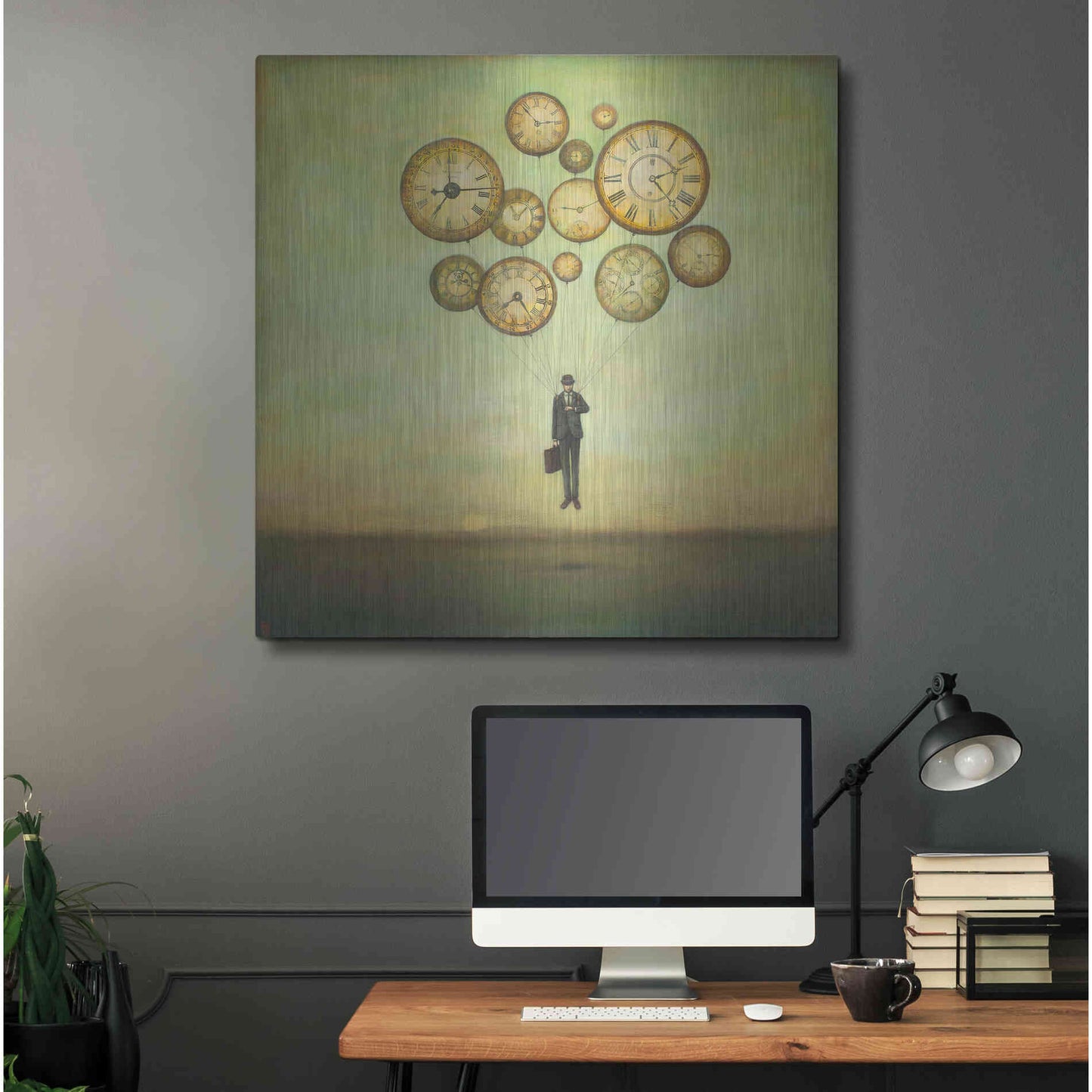 Luxe Metal Art 'Waiting for Time to Fly' by Duy Huynh, Metal Wall Art,36x36