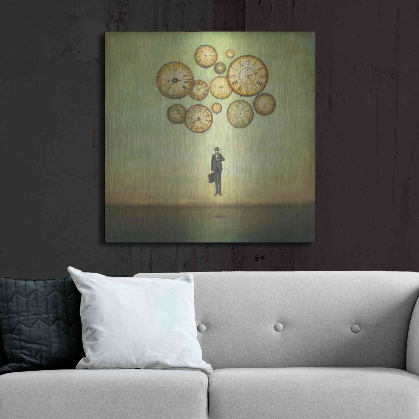 Luxe Metal Art 'Waiting for Time to Fly' by Duy Huynh, Metal Wall Art,36x36