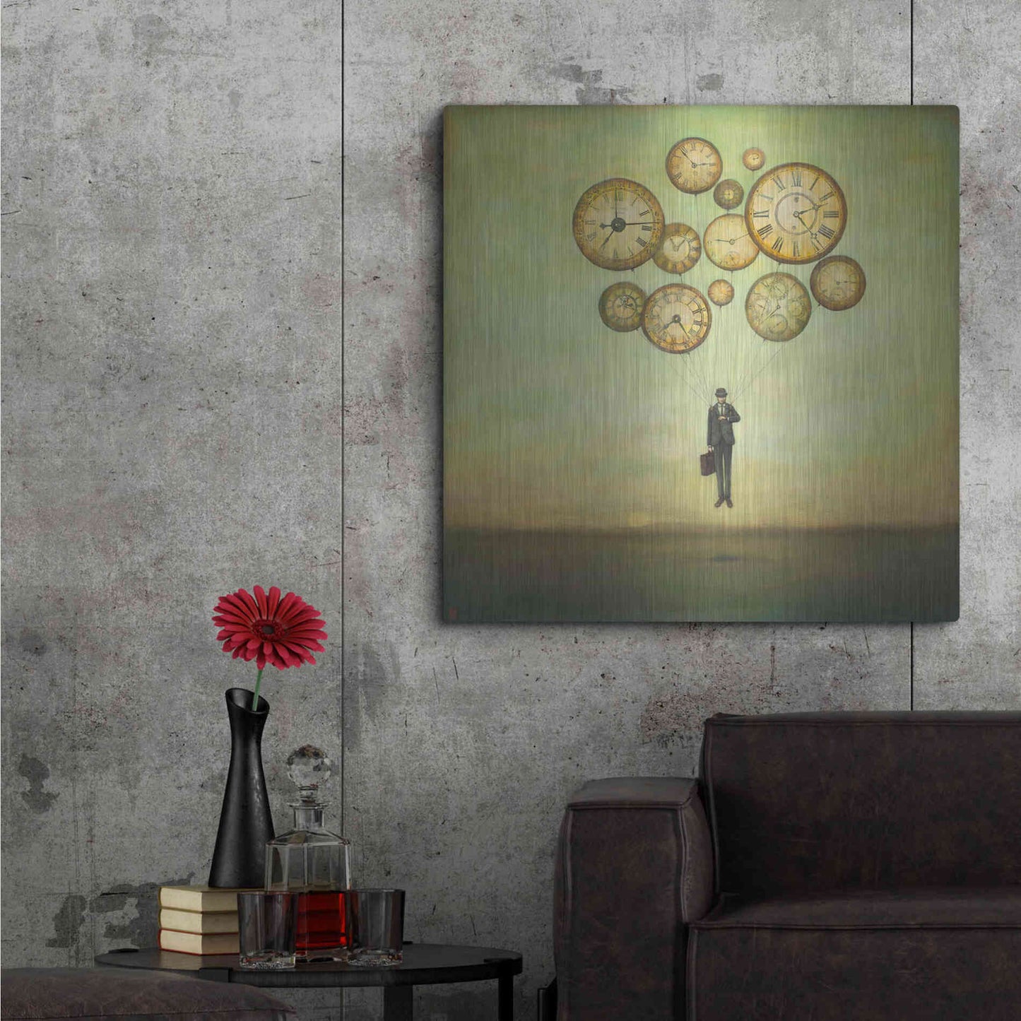 Luxe Metal Art 'Waiting for Time to Fly' by Duy Huynh, Metal Wall Art,36x36