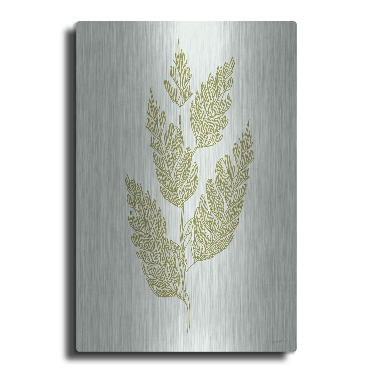 Luxe Metal Art 'Spring Sprig' by Kamdon Kreations, Metal Wall Art