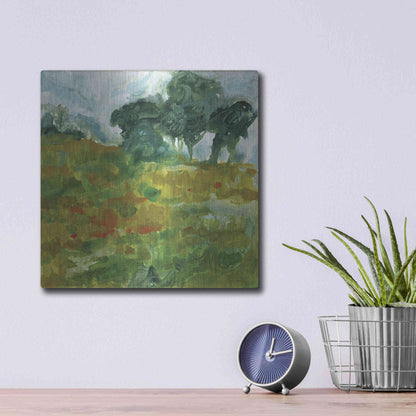 Luxe Metal Art 'Near Future' by Kamdon Kreations, Metal Wall Art,12x12