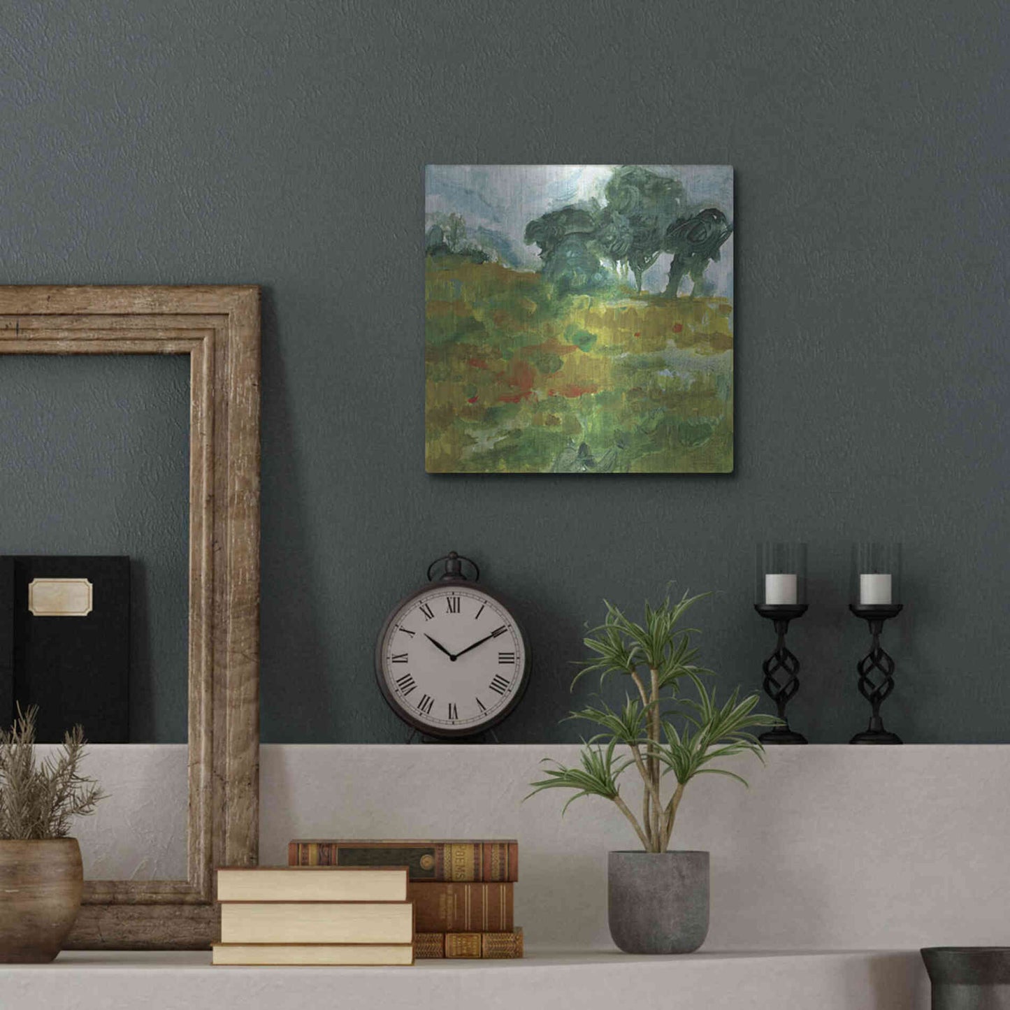 Luxe Metal Art 'Near Future' by Kamdon Kreations, Metal Wall Art,12x12