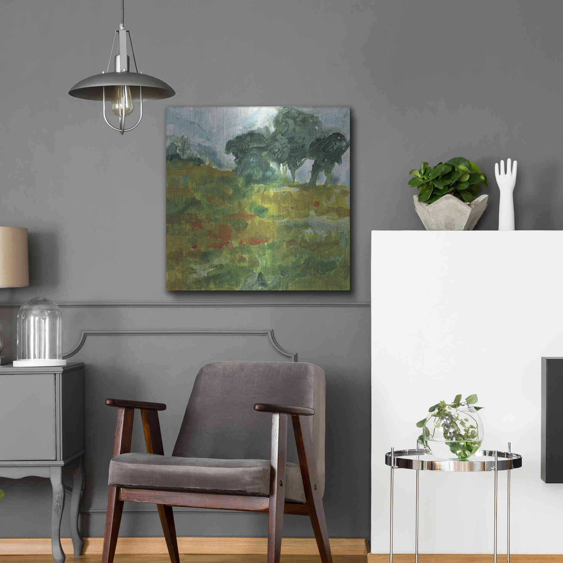 Luxe Metal Art 'Near Future' by Kamdon Kreations, Metal Wall Art,24x24