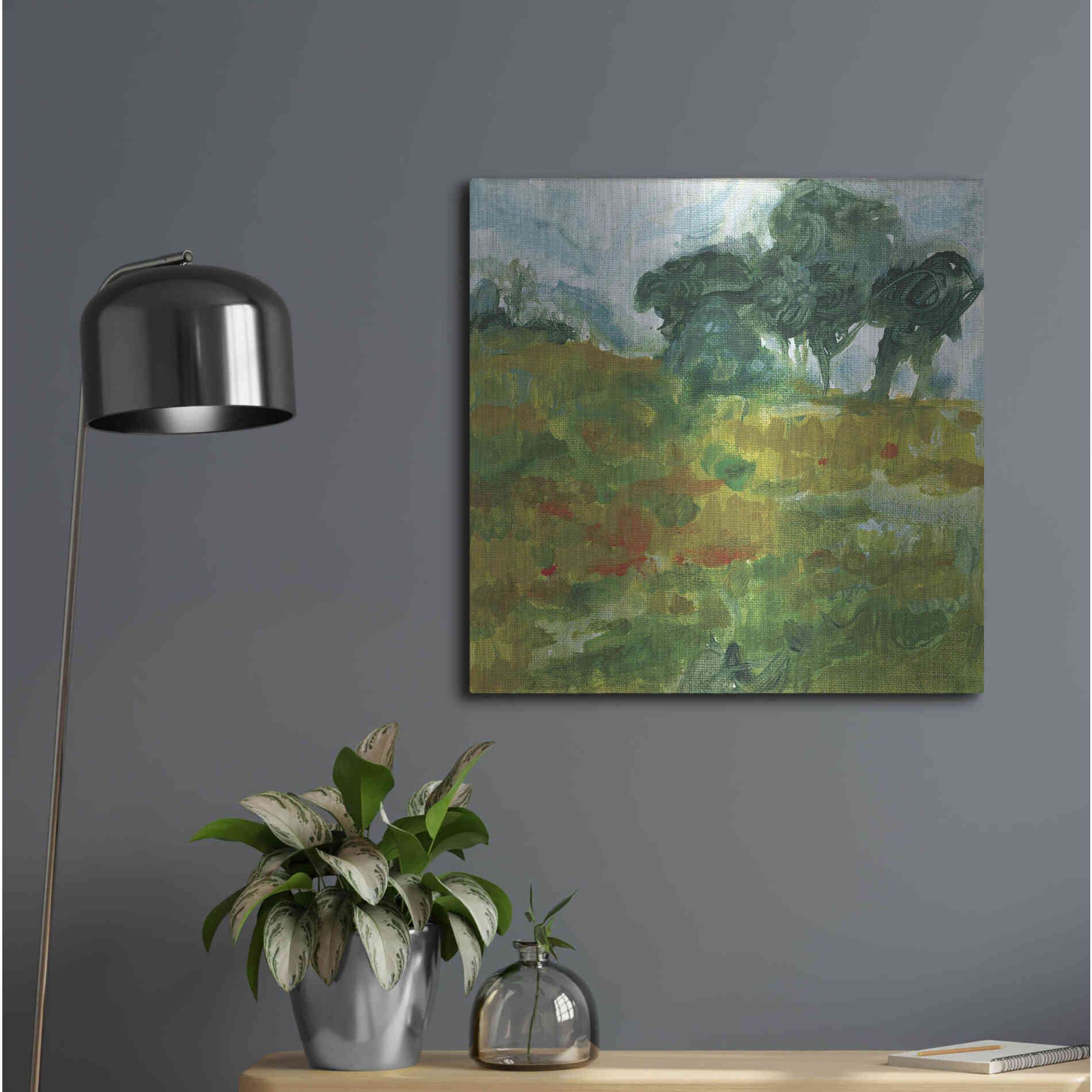 Luxe Metal Art 'Near Future' by Kamdon Kreations, Metal Wall Art,24x24