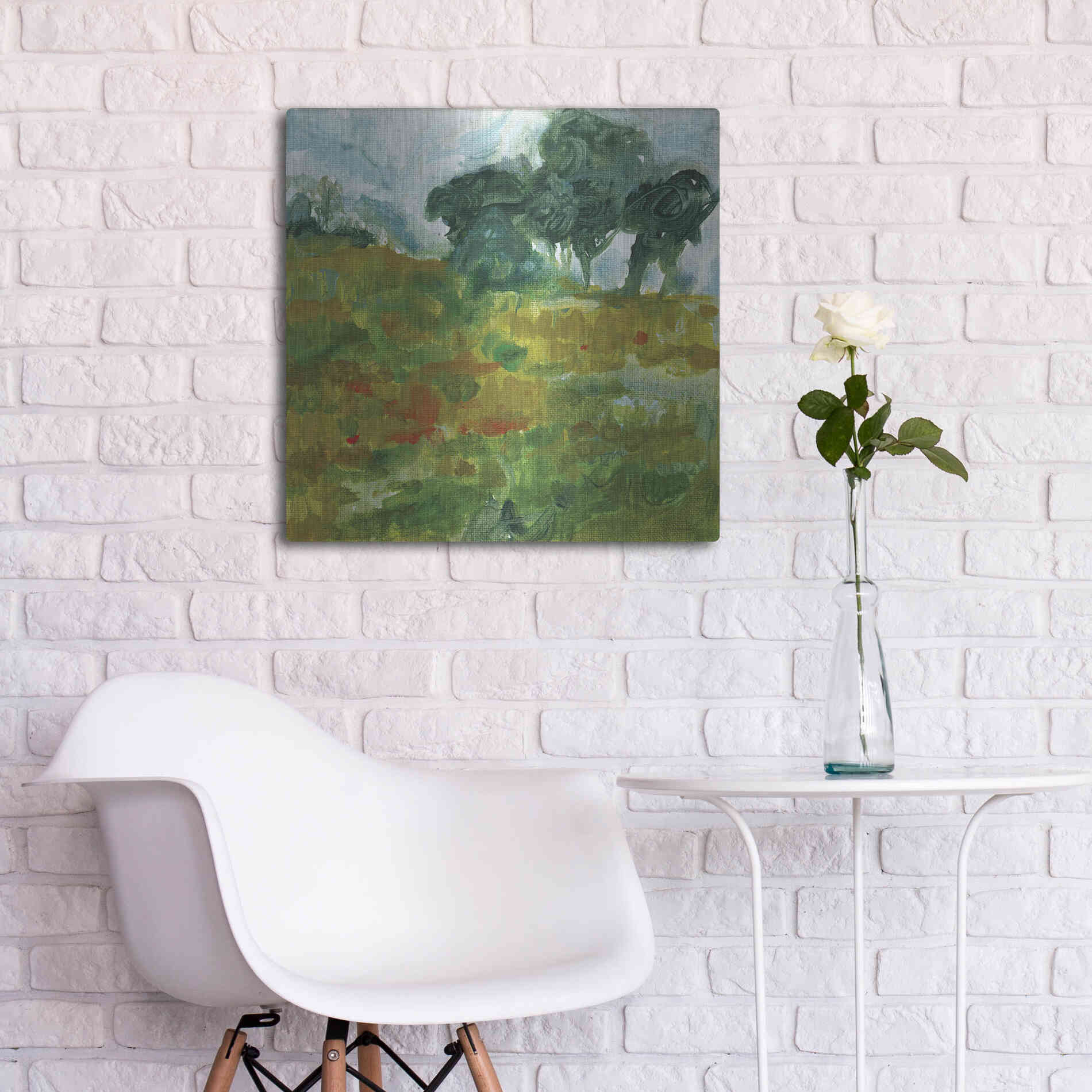 Luxe Metal Art 'Near Future' by Kamdon Kreations, Metal Wall Art,24x24