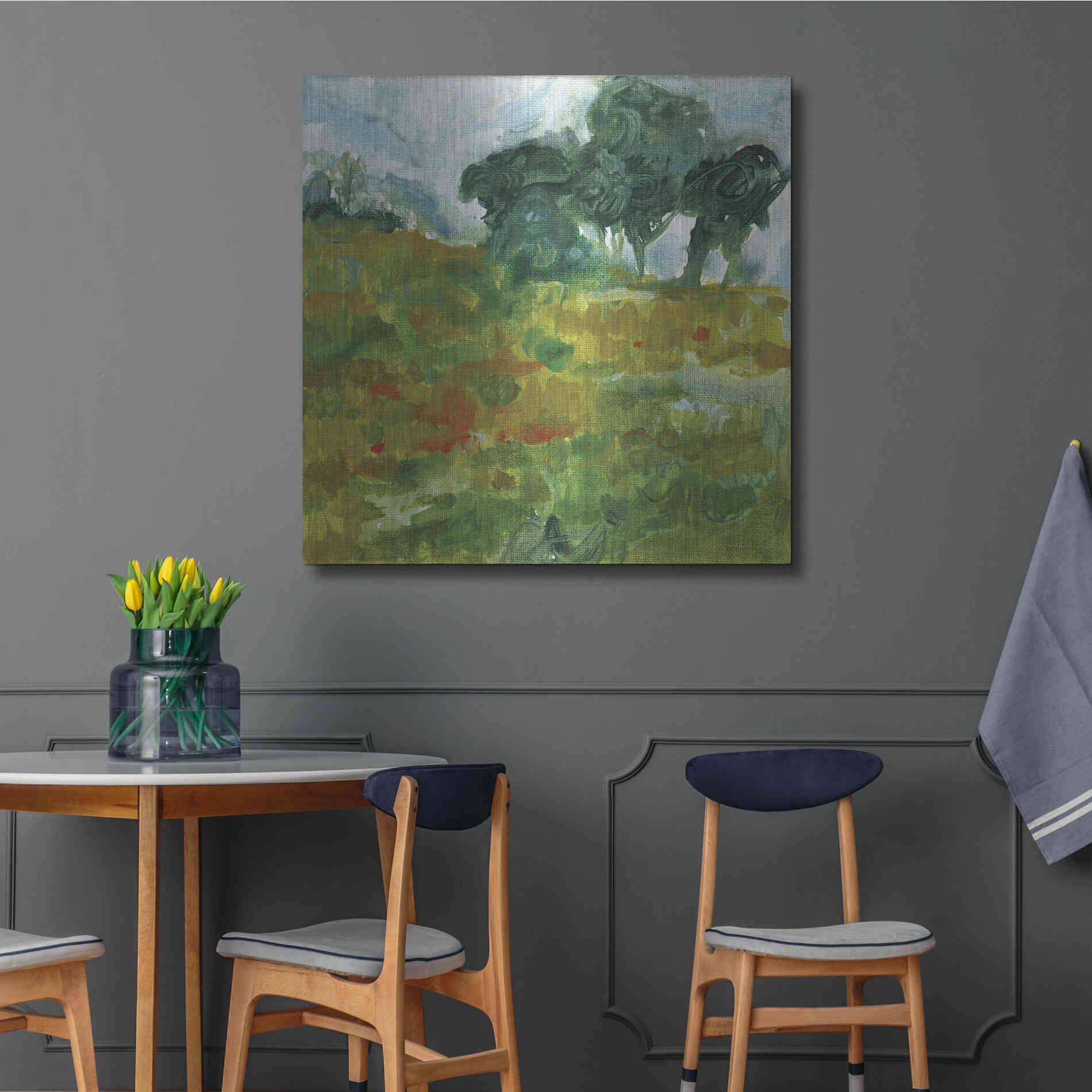 Luxe Metal Art 'Near Future' by Kamdon Kreations, Metal Wall Art,36x36