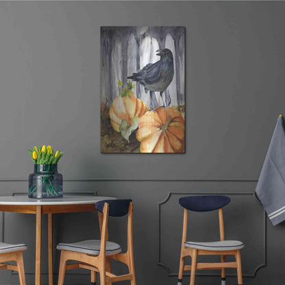 Luxe Metal Art 'Pumpkin King' by Kelley Talent, Metal Wall Art,24x36