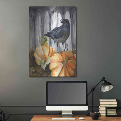 Luxe Metal Art 'Pumpkin King' by Kelley Talent, Metal Wall Art,24x36