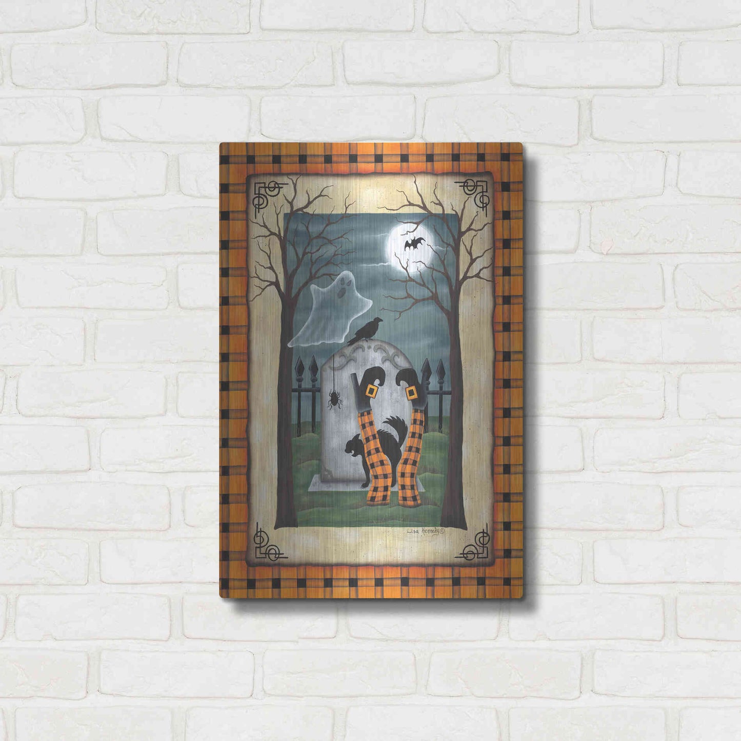 Luxe Metal Art 'Witch Legs' by Lisa Kennedy, Metal Wall Art,16x24