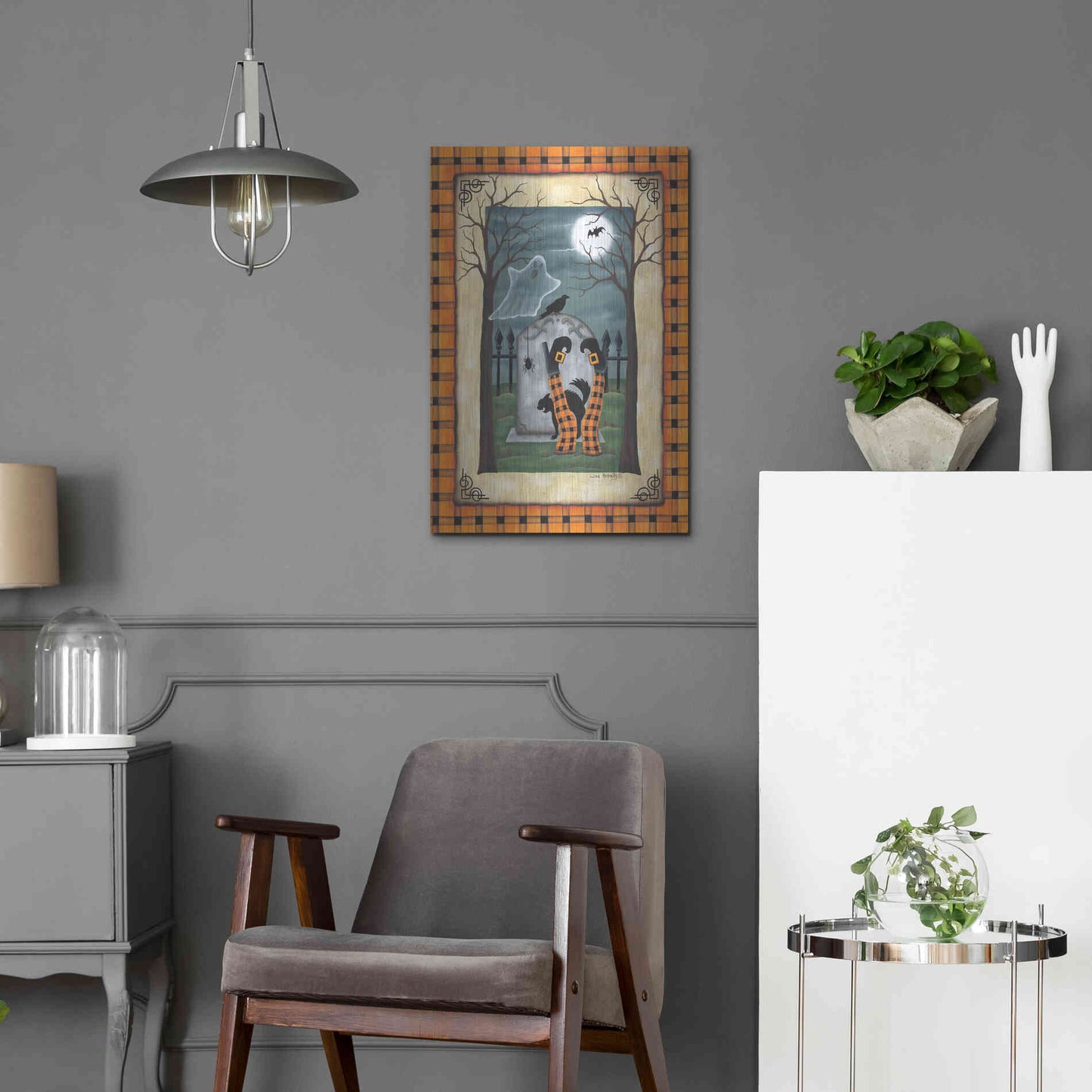 Luxe Metal Art 'Witch Legs' by Lisa Kennedy, Metal Wall Art,16x24