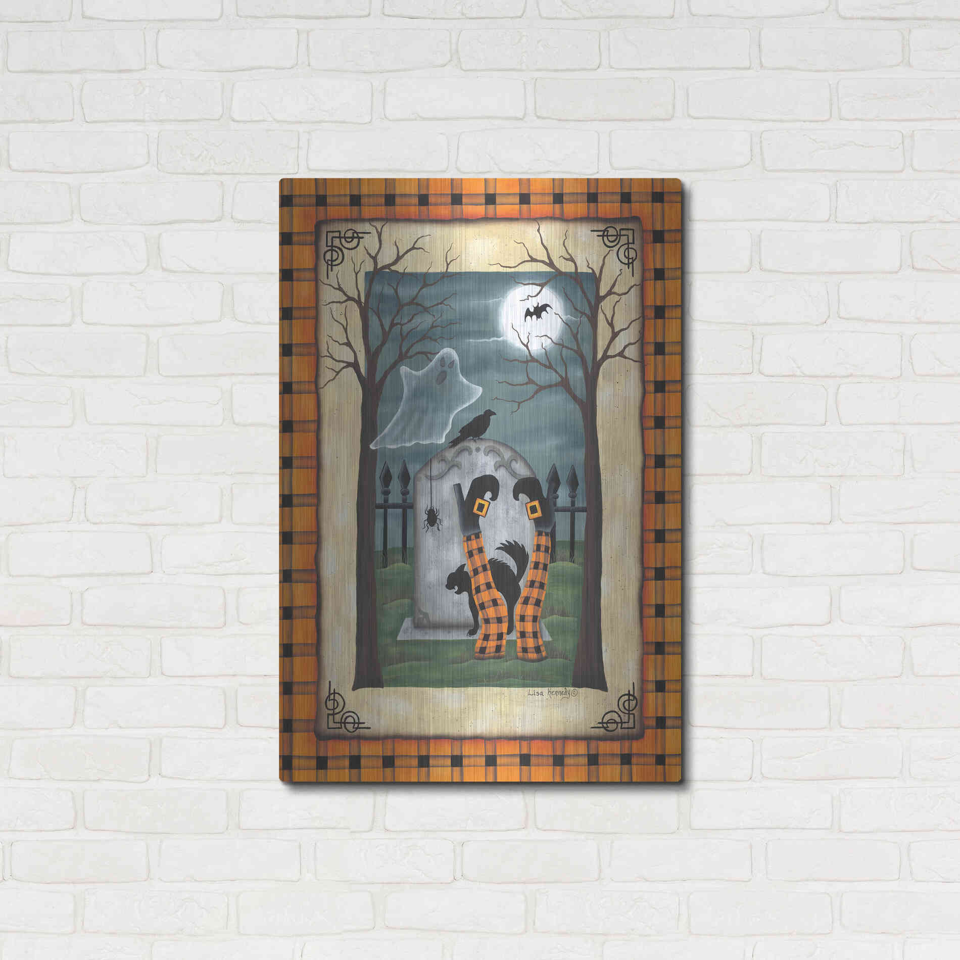 Luxe Metal Art 'Witch Legs' by Lisa Kennedy, Metal Wall Art,24x36