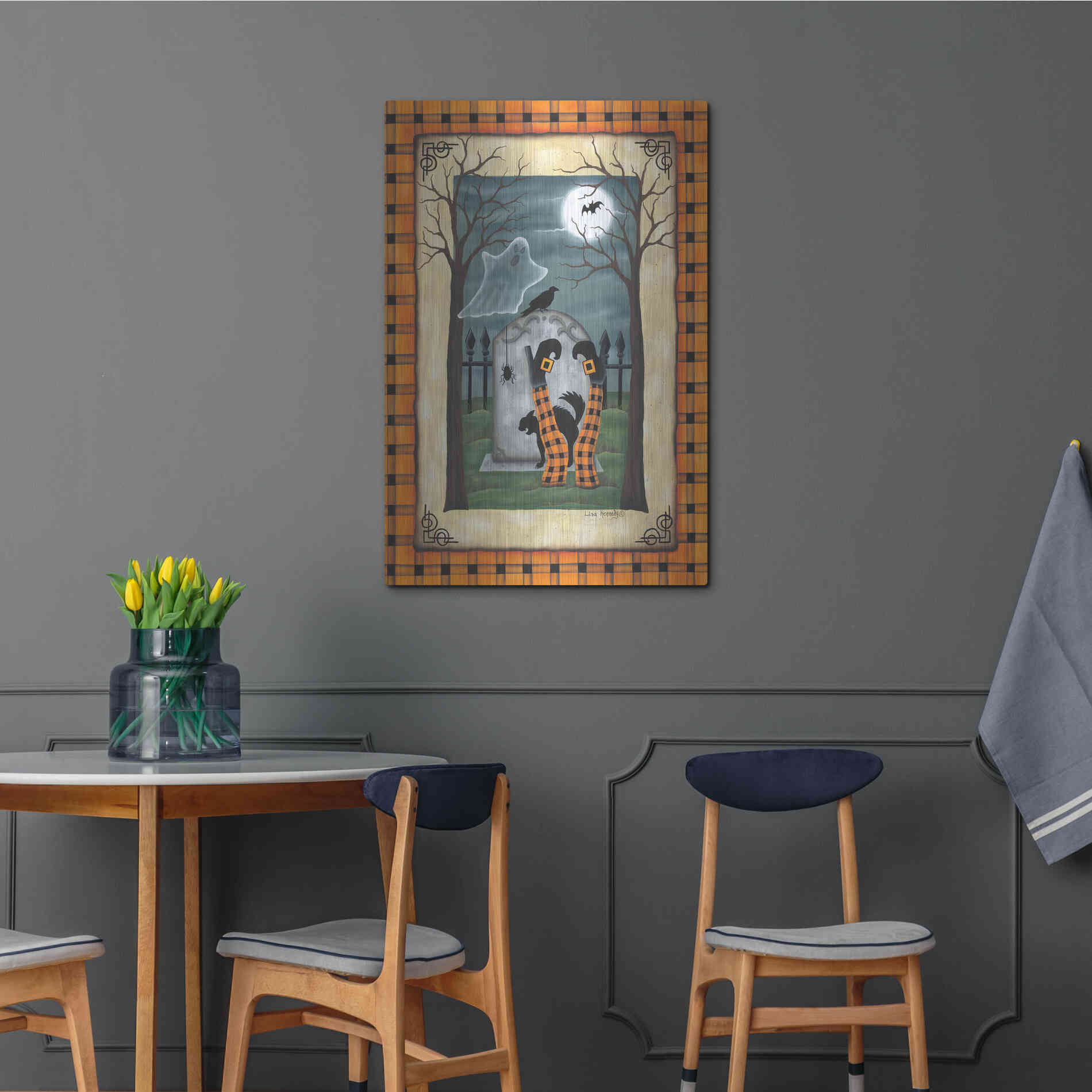 Luxe Metal Art 'Witch Legs' by Lisa Kennedy, Metal Wall Art,24x36