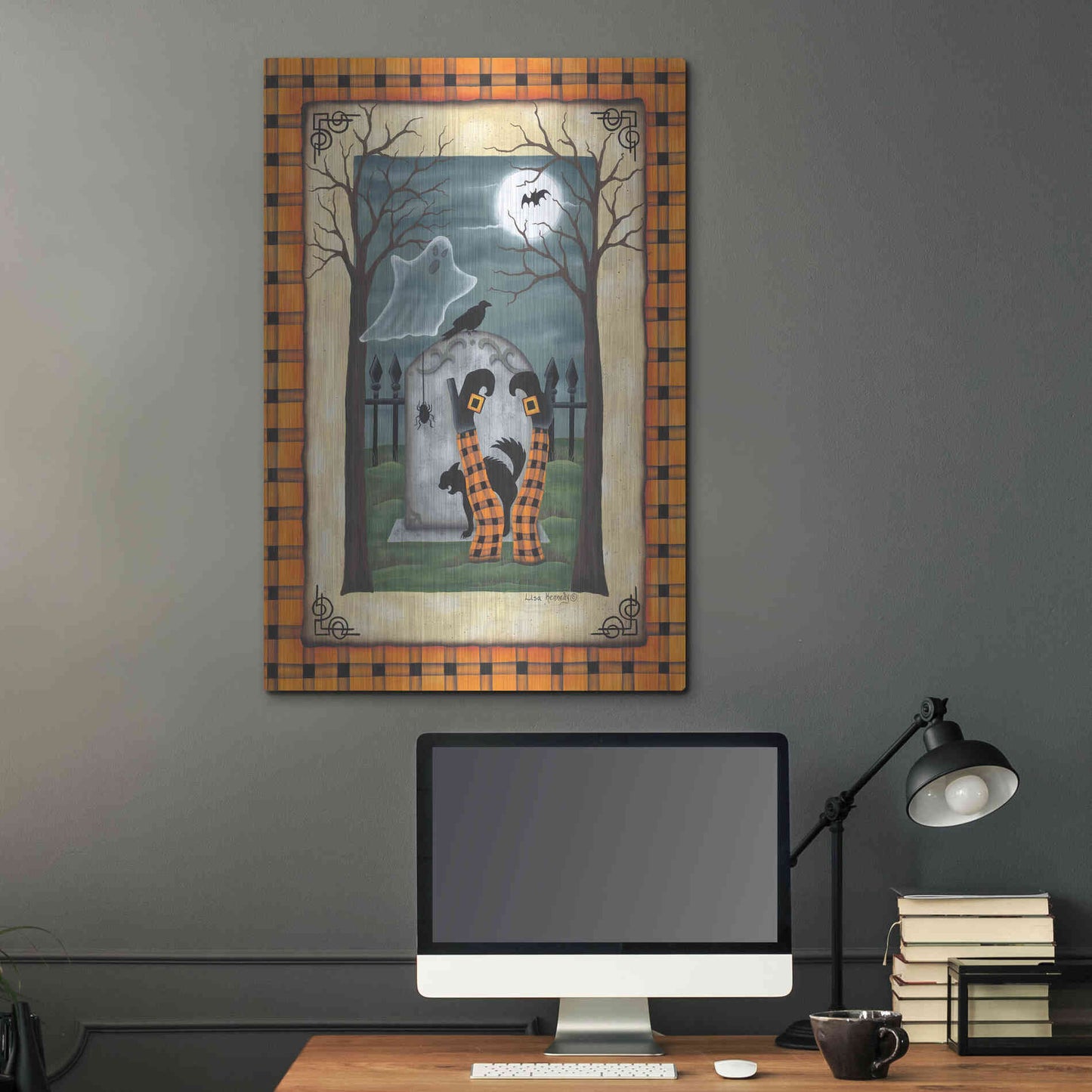 Luxe Metal Art 'Witch Legs' by Lisa Kennedy, Metal Wall Art,24x36