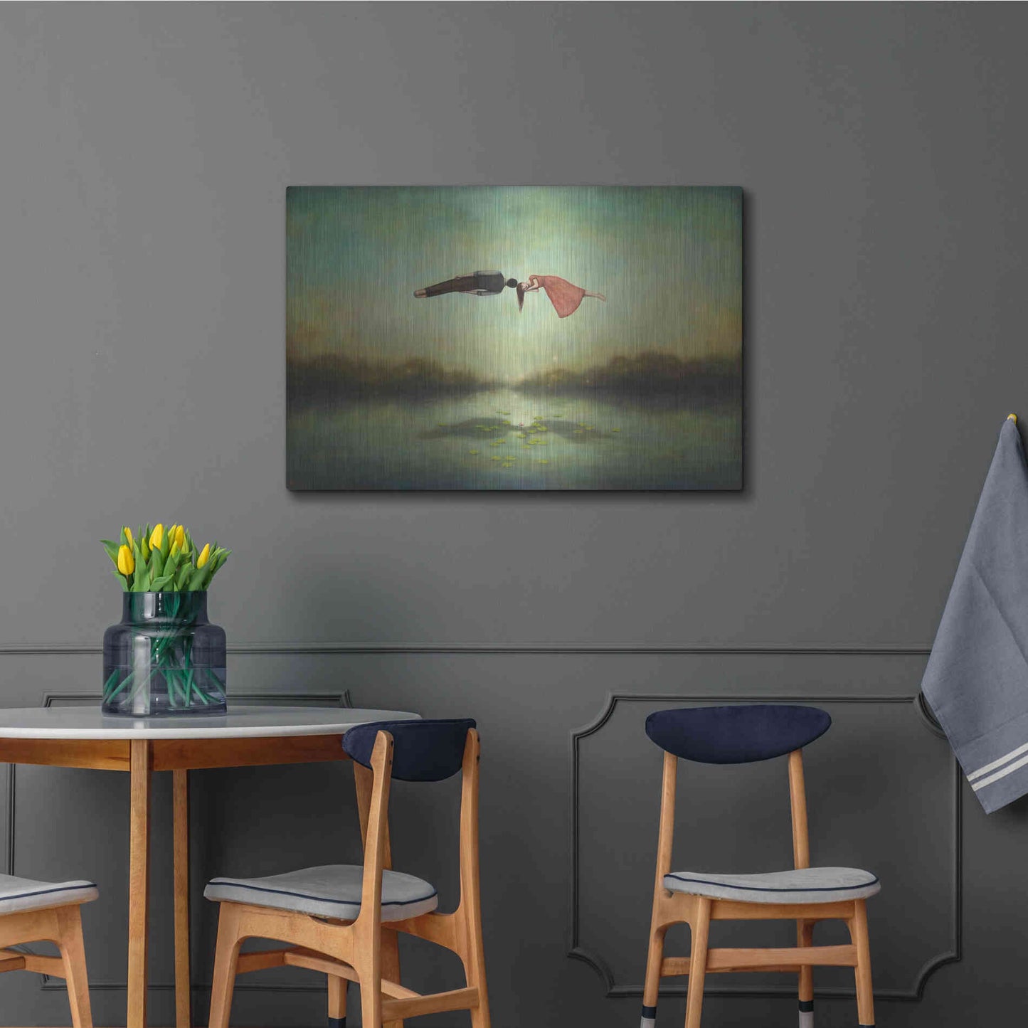 Luxe Metal Art 'Dreamers Meeting Place' by Duy Huynh, Metal Wall Art,36x24