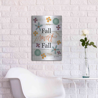 Luxe Metal Art 'Fall Sweet Fall' by Lisa Larson, Metal Wall Art,16x24