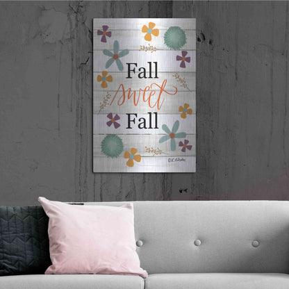 Luxe Metal Art 'Fall Sweet Fall' by Lisa Larson, Metal Wall Art,24x36