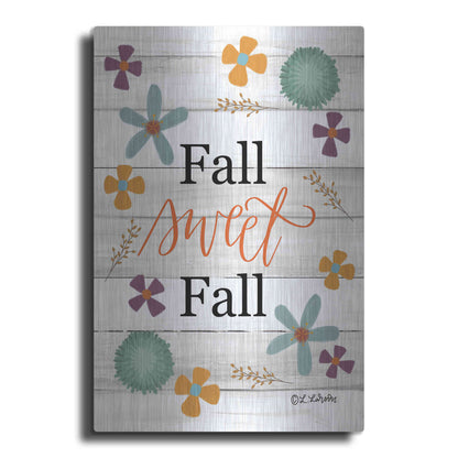 Luxe Metal Art 'Fall Sweet Fall' by Lisa Larson, Metal Wall Art