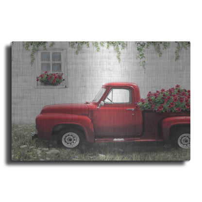 Luxe Metal Art 'Cottage Flower Delivery' by Lori Deiter, Metal Wall Art