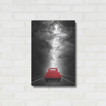 Luxe Metal Art 'Just Drive' by Lori Deiter, Metal Wall Art,16x24