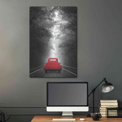 Luxe Metal Art 'Just Drive' by Lori Deiter, Metal Wall Art,24x36