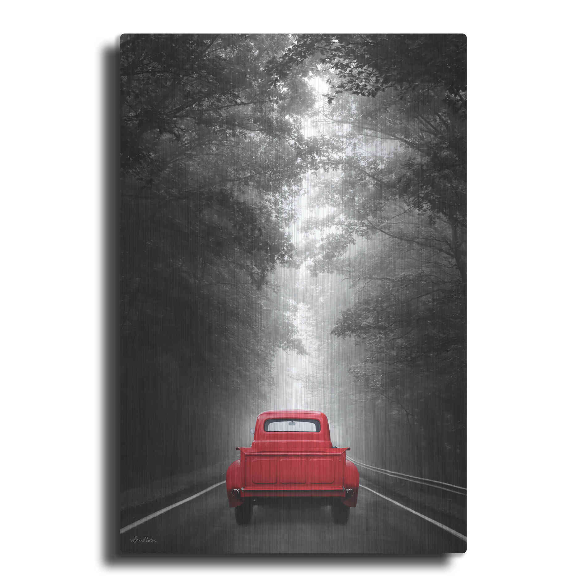 Luxe Metal Art 'Just Drive' by Lori Deiter, Metal Wall Art