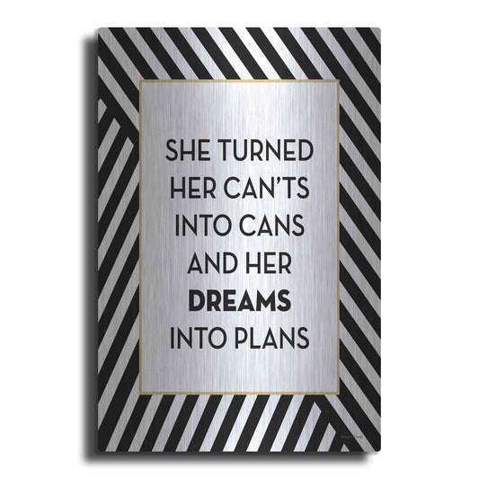 Luxe Metal Art 'Dreams' by Lettered & Lined, Metal Wall Art