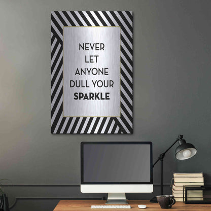 Luxe Metal Art 'Your Sparkle' by Lettered & Lined, Metal Wall Art,24x36