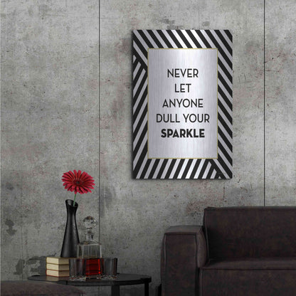 Luxe Metal Art 'Your Sparkle' by Lettered & Lined, Metal Wall Art,24x36