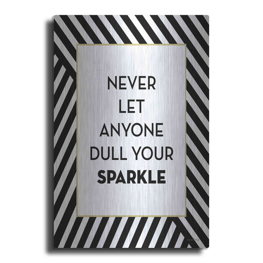 Luxe Metal Art 'Your Sparkle' by Lettered & Lined, Metal Wall Art