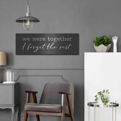 Luxe Metal Art 'We Were Together' by Lettered & Lined, Metal Wall Art,36x12