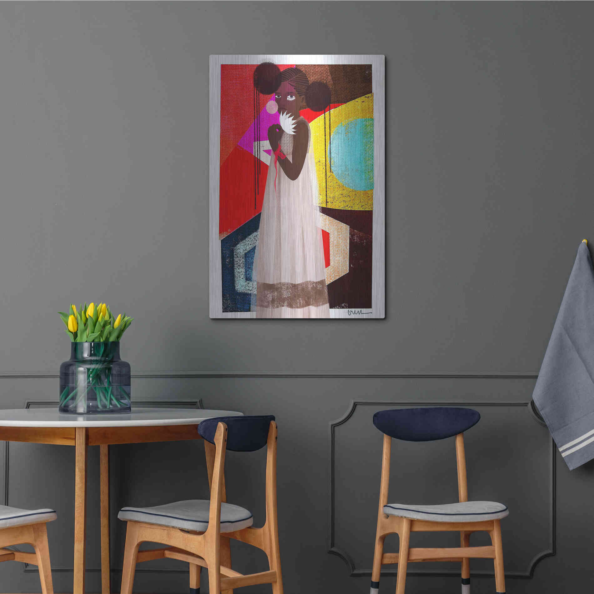 Luxe Metal Art 'March' by Erin K Robinson, Metal Wall Art,24x36