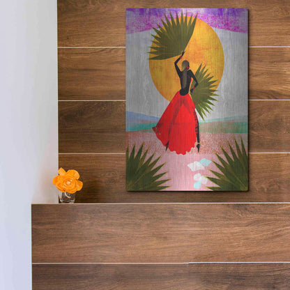 Luxe Metal Art 'Martine' by Erin K Robinson, Metal Wall Art,12x16