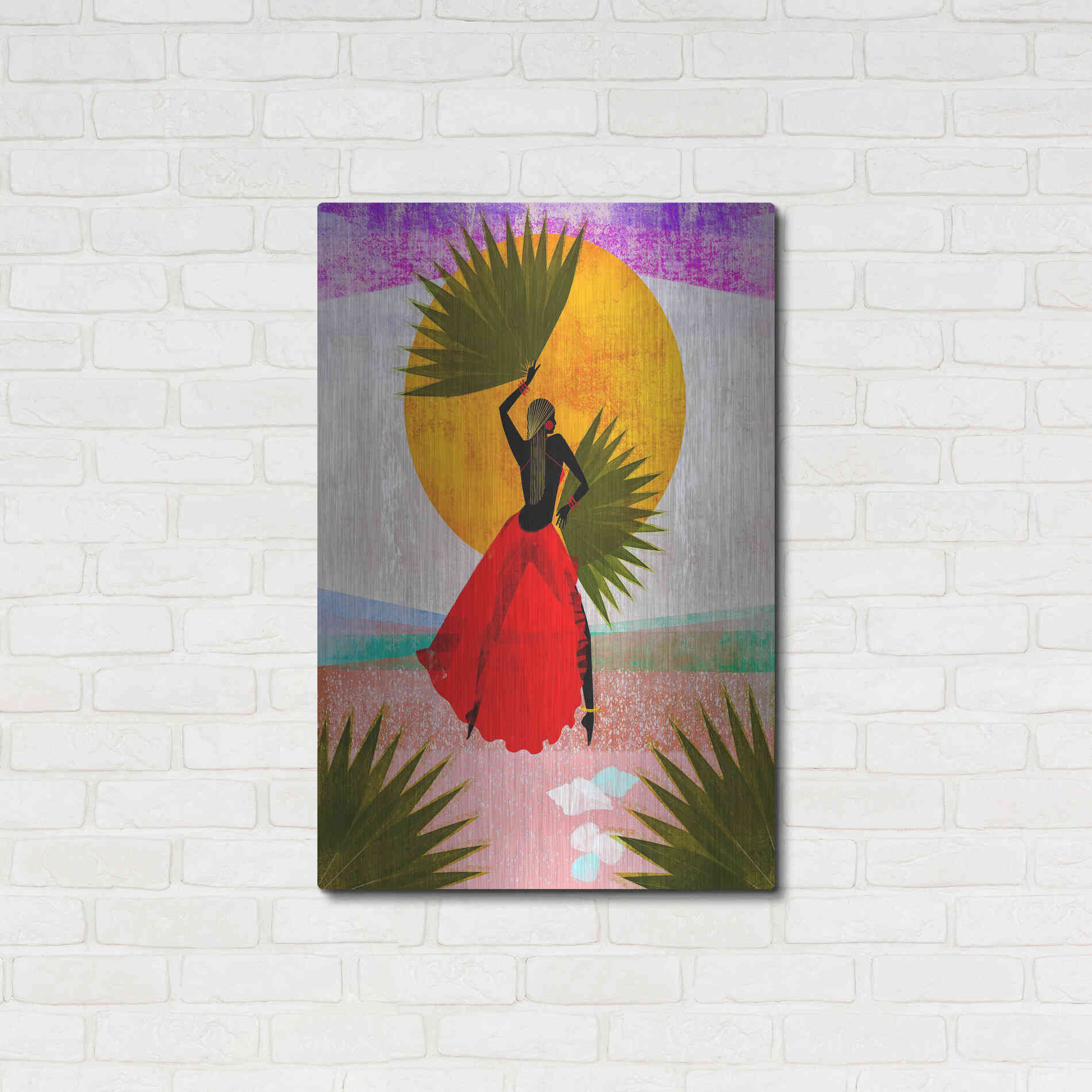 Luxe Metal Art 'Martine' by Erin K Robinson, Metal Wall Art,24x36