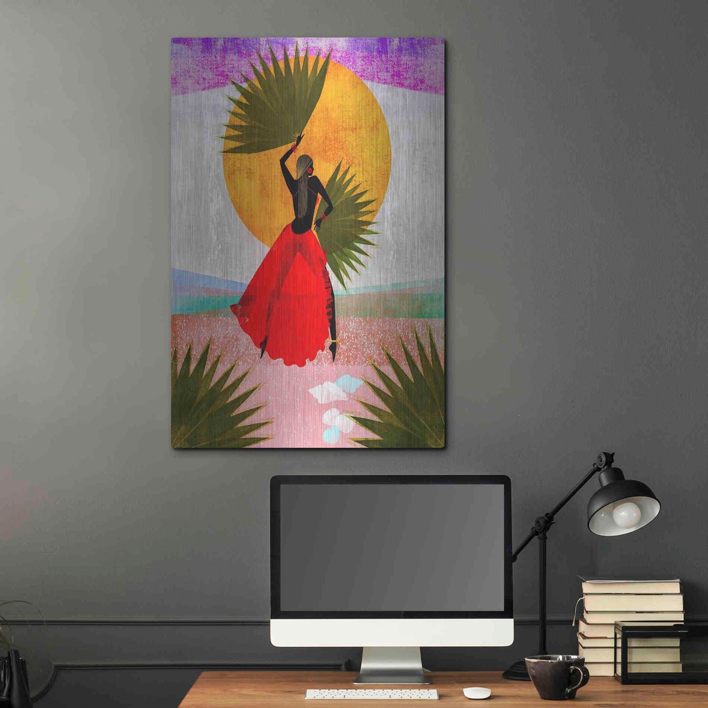 Luxe Metal Art 'Martine' by Erin K Robinson, Metal Wall Art,24x36