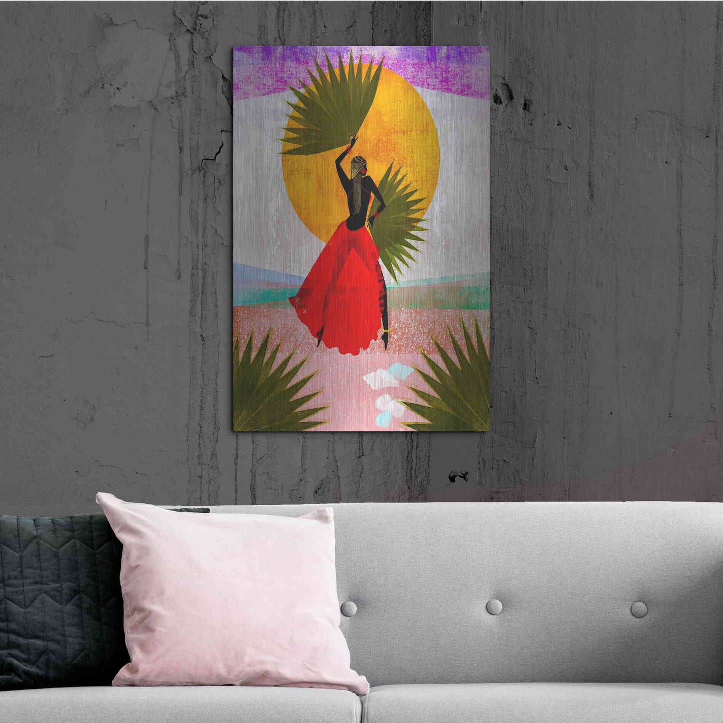 Luxe Metal Art 'Martine' by Erin K Robinson, Metal Wall Art,24x36