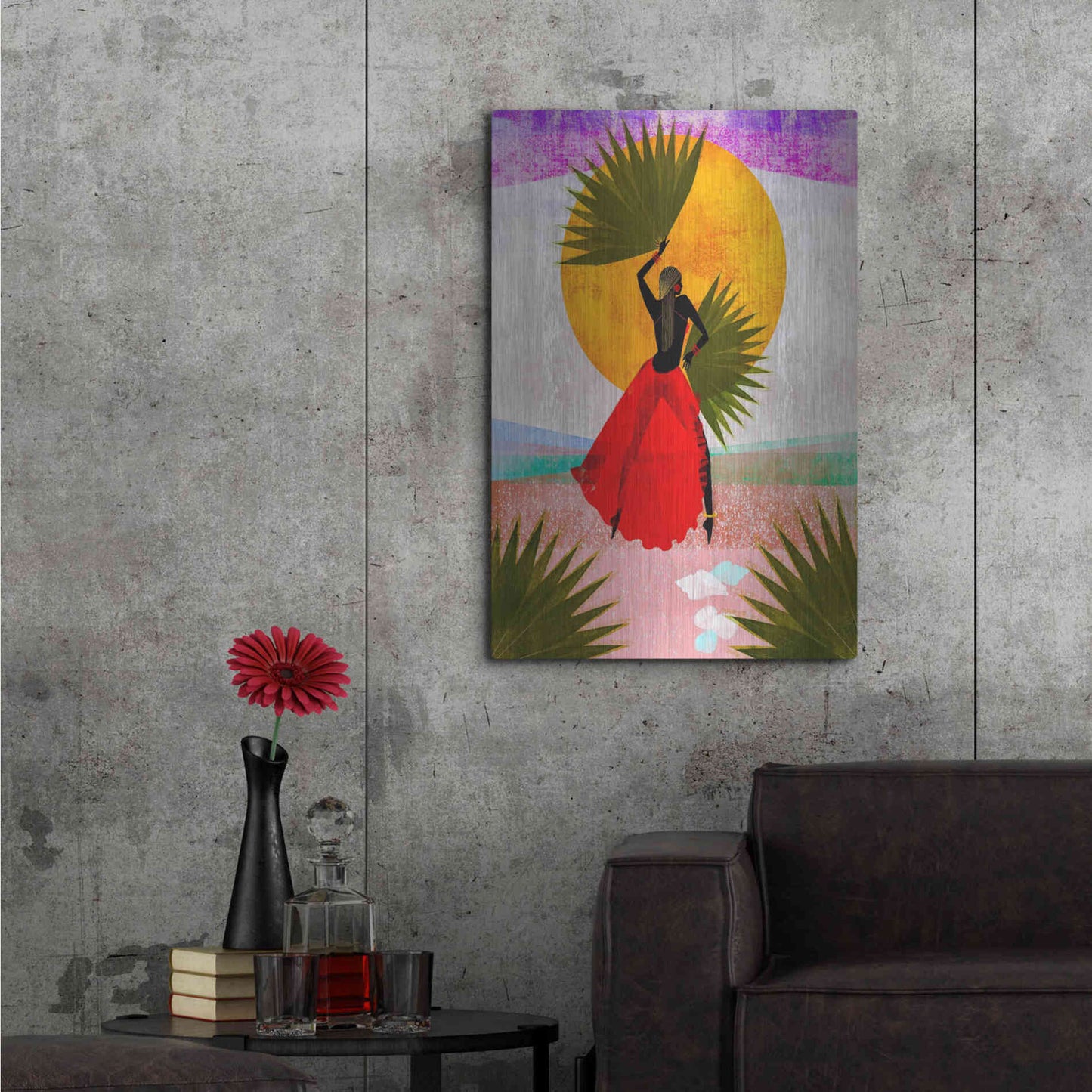 Luxe Metal Art 'Martine' by Erin K Robinson, Metal Wall Art,24x36