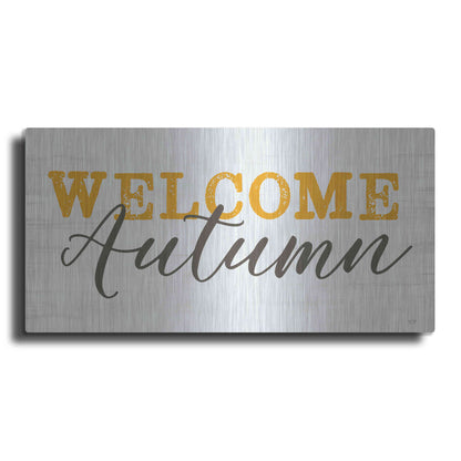 Luxe Metal Art 'Welcome Autumn' by Lux + Me Designs, Metal Wall Art