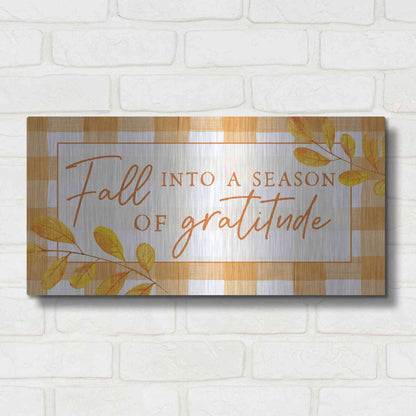 Luxe Metal Art 'Season of Gratitude' by Lux + Me Designs, Metal Wall Art,24x12