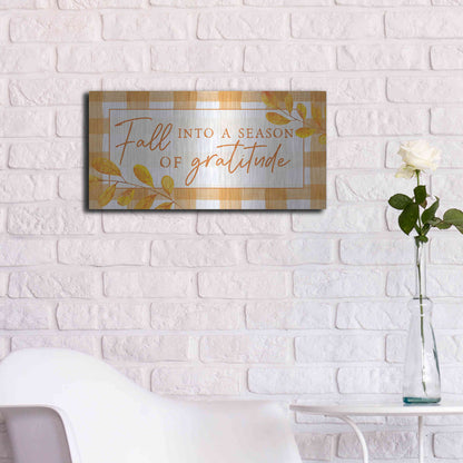 Luxe Metal Art 'Season of Gratitude' by Lux + Me Designs, Metal Wall Art,24x12