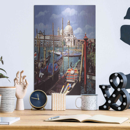 Luxe Metal Art 'Chiesa Della Salute' by Guido Borelli, Metal Wall Art,12x16